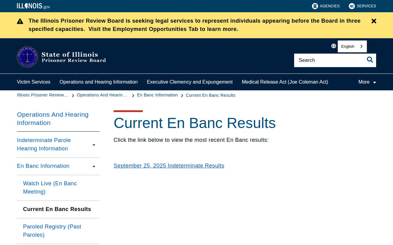 Illinois parole decisions used to verify Mercer County post-release supervision
